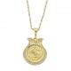 Forentina Altın Kaplama Lale Desenlı Tuğra Madalyon PS0281