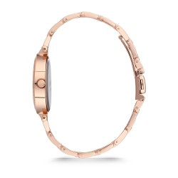 Forentina Bayan Rose Metal Kol Saati-Rose Baget Bileklik Kombin Set PS4047