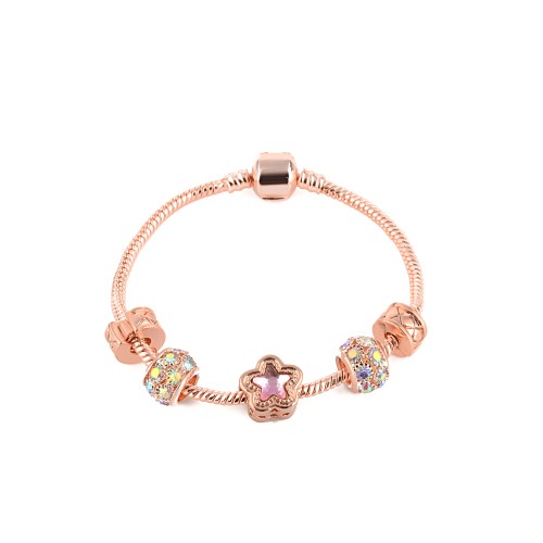 Forentina Rose Charm Yılan Bileklik PS1101