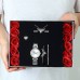 Forentina Gümüş Kaplama Melek Kanadı Kolye Küpe Bileklik Yüzük Saat Yapay Güllü Kutuda Hediye Set PS1554
