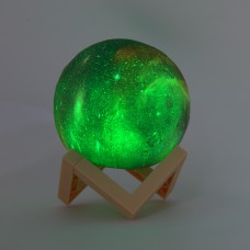 Forentina Dünya Kolye Küpe - 3D Renkli Ay Lamba PS1696