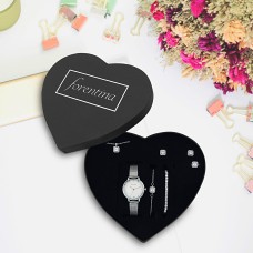 Forentina Tektaş Kolye Küpe Yüzük Bileklik Saat - Hediye Set PS1893