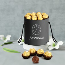 Forentina Kadın Gri Metal Kol Saati - Queen 50 ML. Parfüm Çikolata Hediye Set  PS299800TR