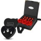 Forentina İnci Modeli Kolye Küpe - Çikolata & Kadife Kırmızı Gül Hediye Set PS2546