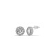 Forentina Gümüş Renk Zirkon Taşlı Tektaş Kolye Küpe Bileklik Yüzük Saat Takı Seti PS300100TR