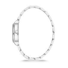 Forentina Beyaz Taşlı Çift Kalpli Takı-Kalpli Kol Saati Kombin Set PS4077