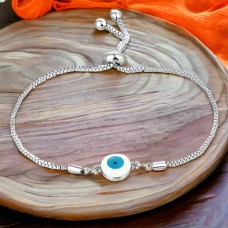 Forentina Bayan Nazar Boncuklu Gri Bileklik PS3576