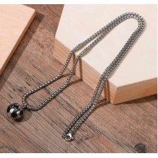 Forentina 315L Çelik Futbol Topu Erkek Kolye-60cm Zincir PS3683