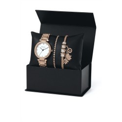Forentina Rose Bayan Kol Saati-Rose Şans Bilekliği Kombin Set PS4109