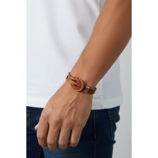 Forentina Erkek Kahverengi Deri Bileklik PS4110