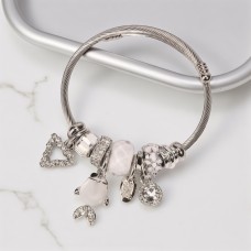 Forentina Beyaz Balık Figürlü Charm Bileklik PS4112