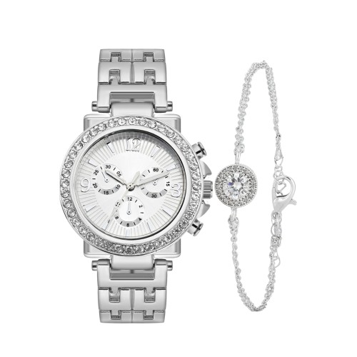 Forentina Taşlı Bayan Kol Saati-Tektaş Bileklik Kombin Set PS4151