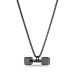 Forentina Çelik Erkek Siyah Halter Kolye-60 cm Zincir PS4157 Forentina Çelik Erkek Siyah Halter Kolye-60 cm Zincir PS4157