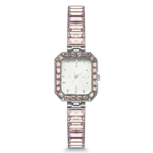 Forentina Bayan Pembe Baget Taşlı Kol Saati PS4163