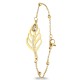 Forentina Toplu Zincirli Gold Renk Yaprak Bileklik PS4178