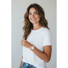 Forentina Rose Bayan Kol Saati-Rose Şans Bilekliği Kombin Set PS4109