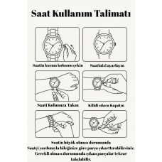 Forentina Bayan Beyaz Taşlı Kol Saati PS1093